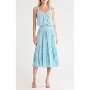 Ramy Brook Poppy blue Midi Dress Size S